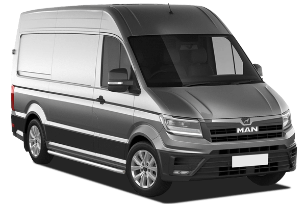 Vue latérale du fourgon MAN TGE - 2017 – modèle utilitaire aménageable